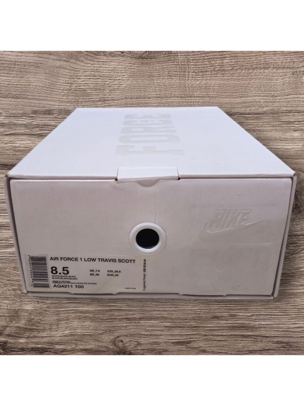Travis Scott Nike Air Force 1 Low Sz 8.5 New - Picture 7 of 7